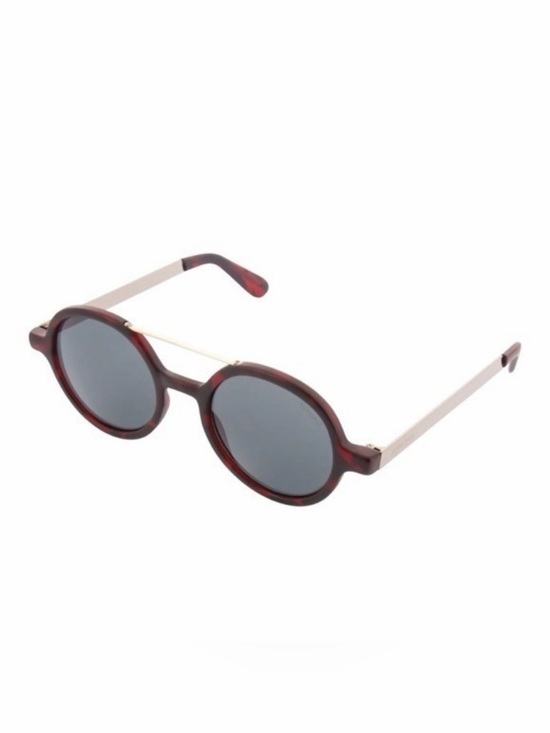 KOMONO Vivien Tortoise Silver Sunglasses Round Red main image 11